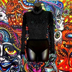 Woman’s Rhinestone Bodysuit